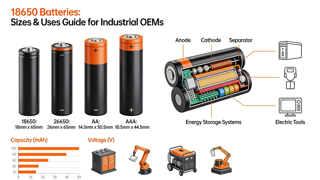 18650 battery size 18650 battery size